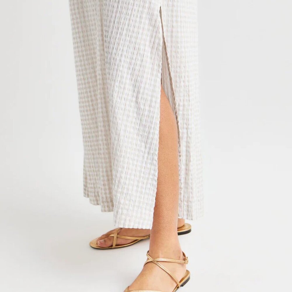 Splendid White Maxi Sundress with Square Neck - Picture 3 of 4